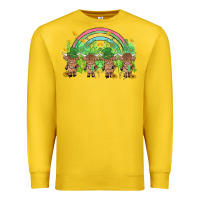 Lemon st patrick's day baby highland cow Premium Sweatshirt - MaliasSmallBusiness