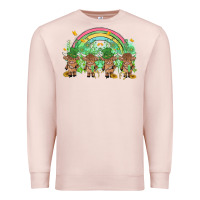 Pale Pink st patrick's day baby highland cow Premium Sweatshirt - MaliasSmallBusiness