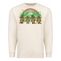Sandshell st patrick's day baby highland cow Premium Sweatshirt - MaliasSmallBusiness