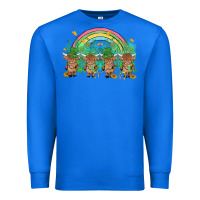 True Royal st patrick's day baby highland cow Premium Sweatshirt - MaliasSmallBusiness