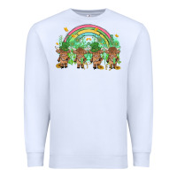 White st patrick's day baby highland cow Premium Sweatshirt - MaliasSmallBusiness