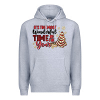 Heather Grey its the most wonderful time of the year Premium Hoodie - MaliasSmallBusiness