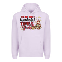 Lilac its the most wonderful time of the year Premium Hoodie - MaliasSmallBusiness