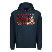 Navy its the most wonderful time of the year Premium Hoodie - MaliasSmallBusiness