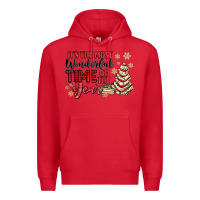 Red its the most wonderful time of the year Premium Hoodie - MaliasSmallBusiness
