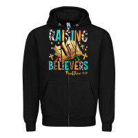Black Raising believers matthew 4 17 Zipper Hoodie - AdoDesignShop