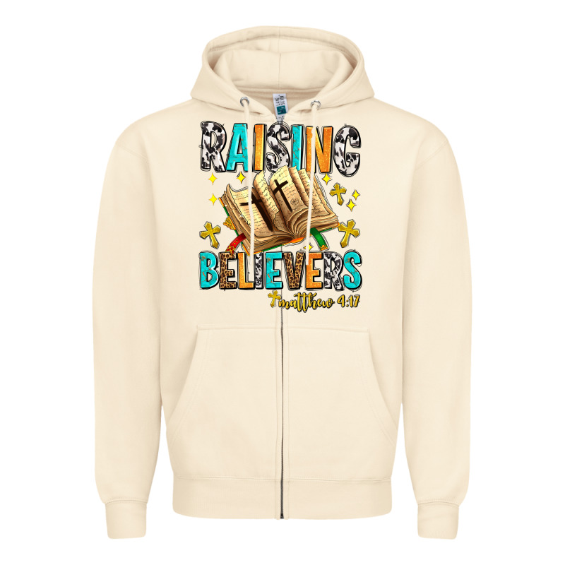Raising Believers Matthew 4 17 Zipper Hoodie by AdoDesignShop | Teevron