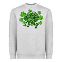 Heather Grey Kiss lucky Heavyweight Sweatshirt - RanaPortraitStore