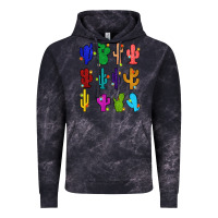 Cloud Black christmas glitter cactus Vintage Hoodie - Zillion Design Studio