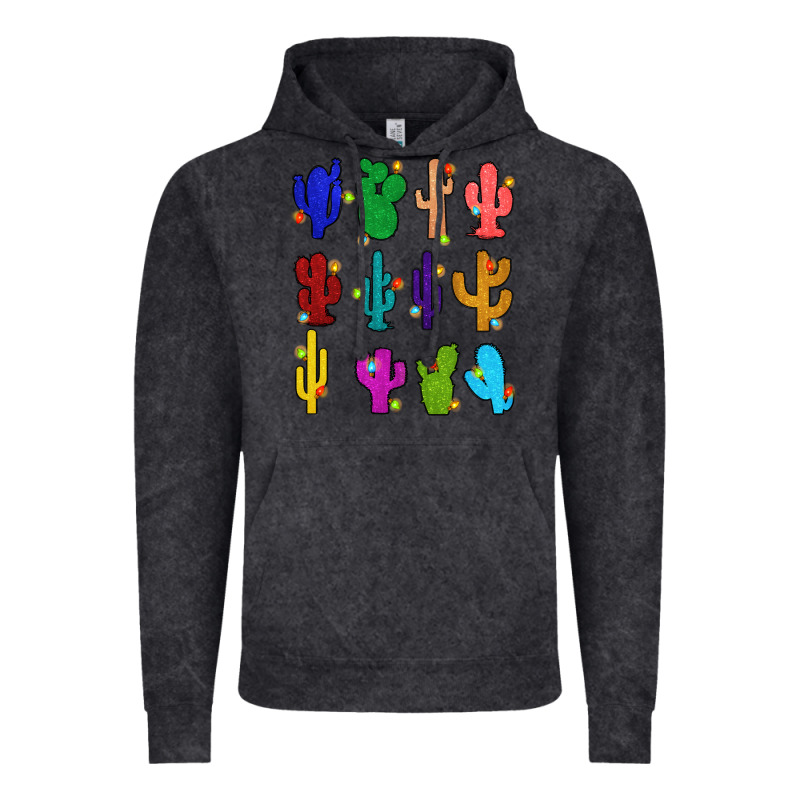 Christmas Glitter Cactus Vintage Hoodie by Zillion Design Studio | Teevron