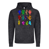 Vintage Black christmas glitter cactus Vintage Hoodie - Zillion Design Studio