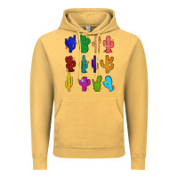 Vintage Mustard christmas glitter cactus Vintage Hoodie - Zillion Design Studio
