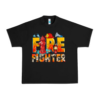 Black firefighter Urban Heavy Tee - Zillion Design Studio