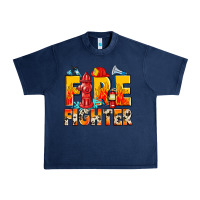 Navy firefighter Urban Heavy Tee - Zillion Design Studio