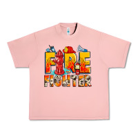 Salmon firefighter Urban Heavy Tee - Zillion Design Studio