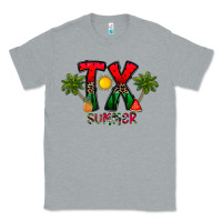 Heather Grey texas summer Classic Tee - CowhideDigitalArt