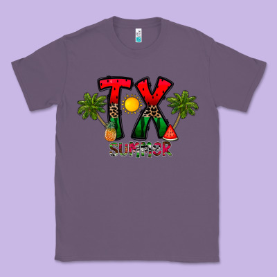 Texas Summer Classic Tee Designed By Cowhidedigitalart