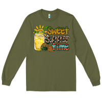 Army Green sweet summer time pineapple Long Sleeve Tee - RacoonDesign