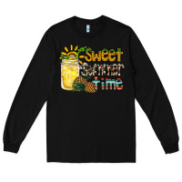 Black sweet summer time pineapple Long Sleeve Tee - RacoonDesign