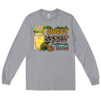 Heather Grey sweet summer time pineapple Long Sleeve Tee - RacoonDesign