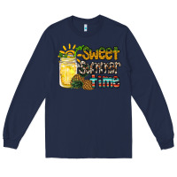 Navy sweet summer time pineapple Long Sleeve Tee - RacoonDesign