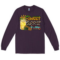 Plum sweet summer time pineapple Long Sleeve Tee - RacoonDesign