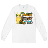White sweet summer time pineapple Long Sleeve Tee - RacoonDesign