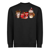 Black baseball coffee cups Heavyweight Sweatshirt - texasbilliewilder