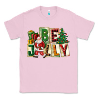 Bubblegum Pink be jolly santa christmas Classic Tee - FaDigitalArtStudio