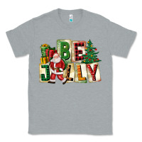 Heather Grey be jolly santa christmas Classic Tee - FaDigitalArtStudio