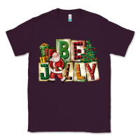 Plum be jolly santa christmas Classic Tee - FaDigitalArtStudio