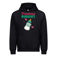 Black drinking buddies baby bottle Urban Hoodie - Jasminsmagicworld