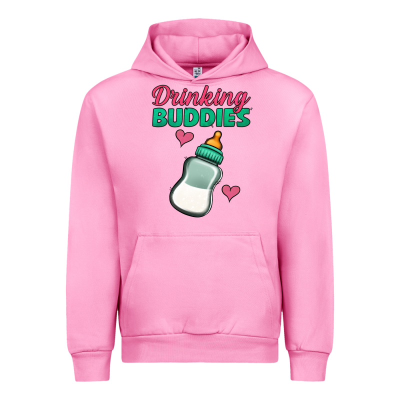 Drinking Buddies Baby Bottle Urban Hoodie by Jasminsmagicworld | Teevron