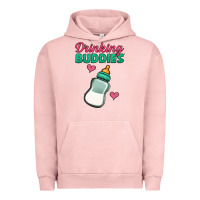 Pigment Salmon drinking buddies baby bottle Urban Hoodie - Jasminsmagicworld