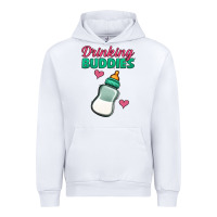White drinking buddies baby bottle Urban Hoodie - Jasminsmagicworld