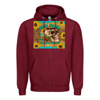 Burgundy dead tired fueled by coffee Zipper Hoodie - Artiststas