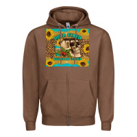 Chestnut dead tired fueled by coffee Zipper Hoodie - Artiststas