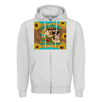 Dove Grey dead tired fueled by coffee Zipper Hoodie - Artiststas