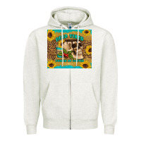 Oatmeal Heather dead tired fueled by coffee Zipper Hoodie - Artiststas