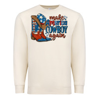 Sandshell make america cowboy again Premium Sweatshirt - MaliasSmallBusiness