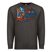 Smoke make america cowboy again Premium Sweatshirt - MaliasSmallBusiness