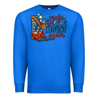 True Royal make america cowboy again Premium Sweatshirt - MaliasSmallBusiness