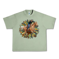 Oil Green sunflower rodeo Urban Heavy Tee - RanaPortraitStore