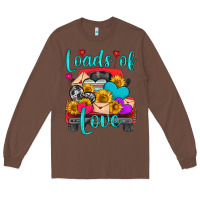 Chestnut loads of love with truck Long Sleeve Tee - HRA Design Shop