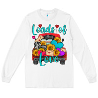 White loads of love with truck Long Sleeve Tee - HRA Design Shop