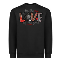 Black for the love of the game hockey Heavyweight Sweatshirt - Zillion Design Studio
