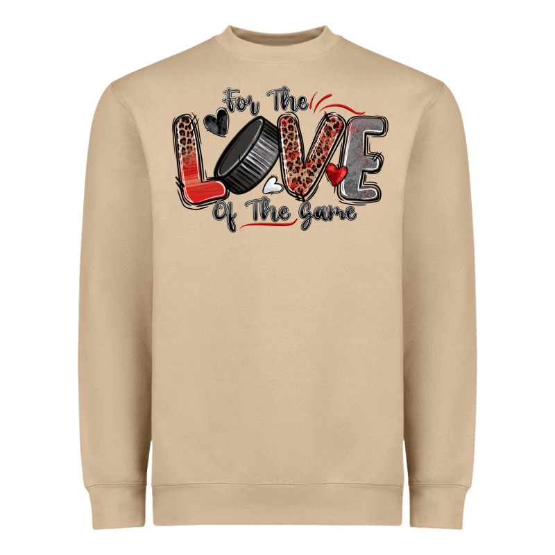 For The Love Of The Game Hockey Heavyweight Sweatshirt by Zillion Design Studio | Teevron