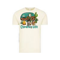 Vintage Arctic camping life caravan and gnome Vintage Tee - BarkalooDesign