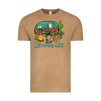 Vintage Camel camping life caravan and gnome Vintage Tee - BarkalooDesign