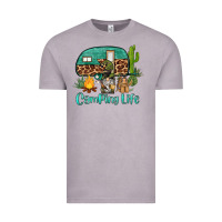 Vintage Zinc camping life caravan and gnome Vintage Tee - BarkalooDesign